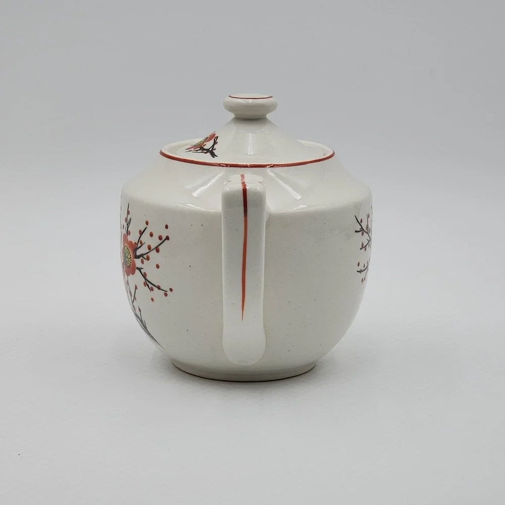Occupied Japan Cherry Blossom Teapot SGK Art Deco Hand Painted Beautiful